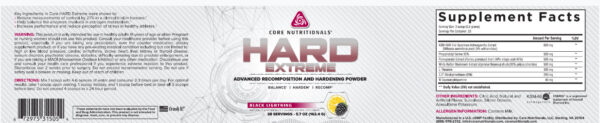 Hard back core hard extreme label