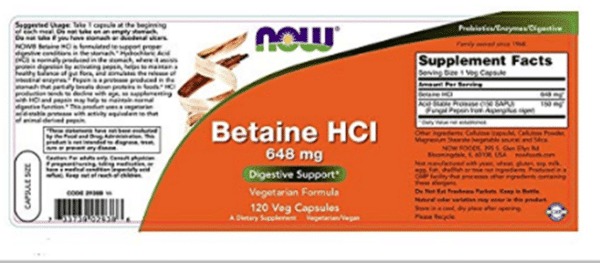 Betaine label betaine label