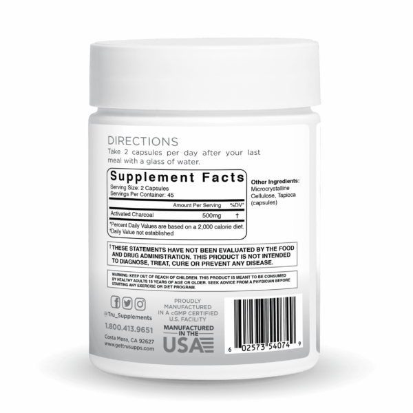 Tru - Detox Activated Charcoal 3 Tru - Detox Activated Charcoal
