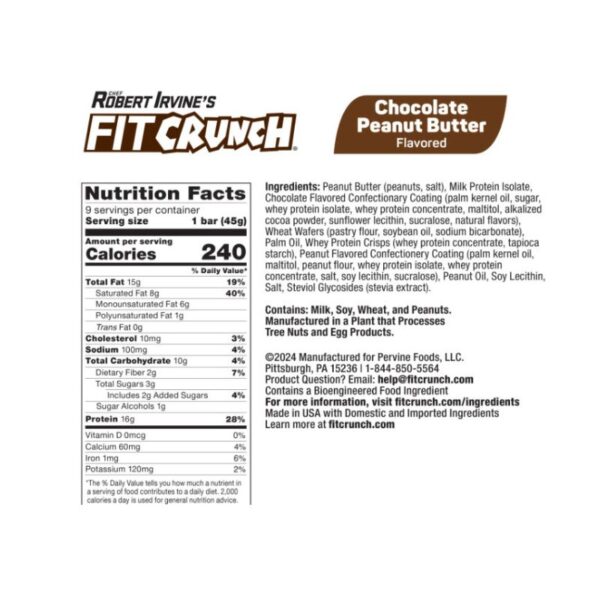 Fit Crunch Wafer Nutrition Fit Crunch Wafer Nutrition