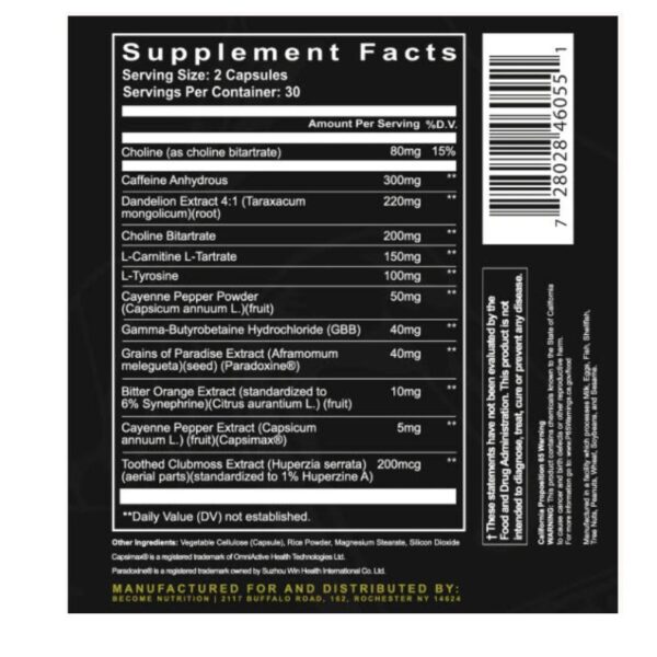 Become Nutrition BeLean (capsule label) Become Nutrition BeLean (capsule label)