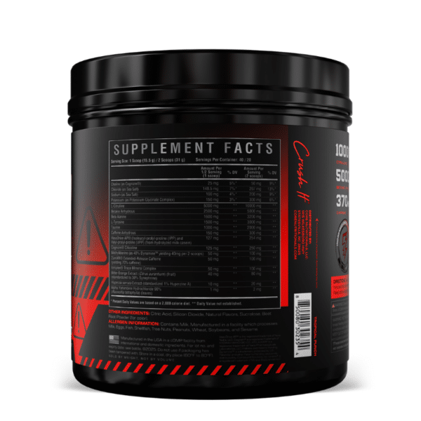 Core Nutritionals Fury Black (nutrition) Core Nutritionals Fury Black (nutrition)