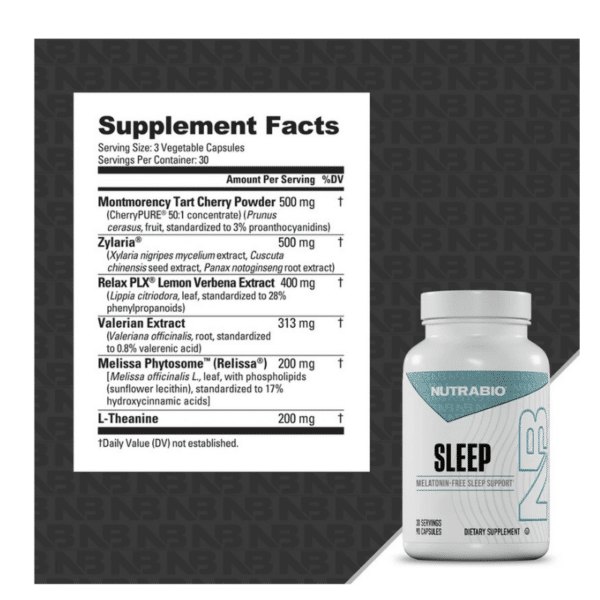 NutraBio Sleep (label) NutraBio Sleep (label)
